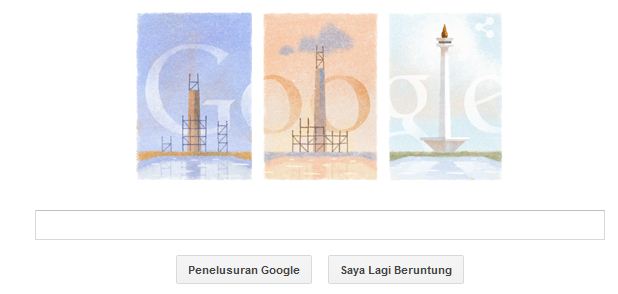 Hari ini! Google Doodle untuk Monumen Nasional