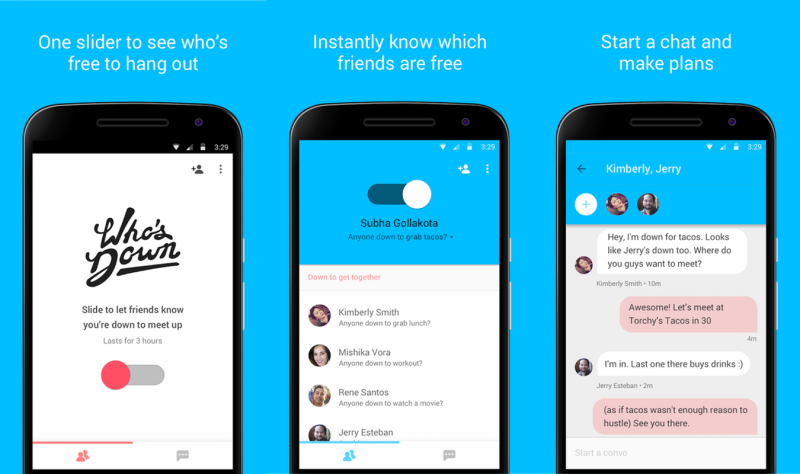 Who’s Down, Aplikasi Baru Untuk Mengetahui Siapa Teman yang Sedang “Free””